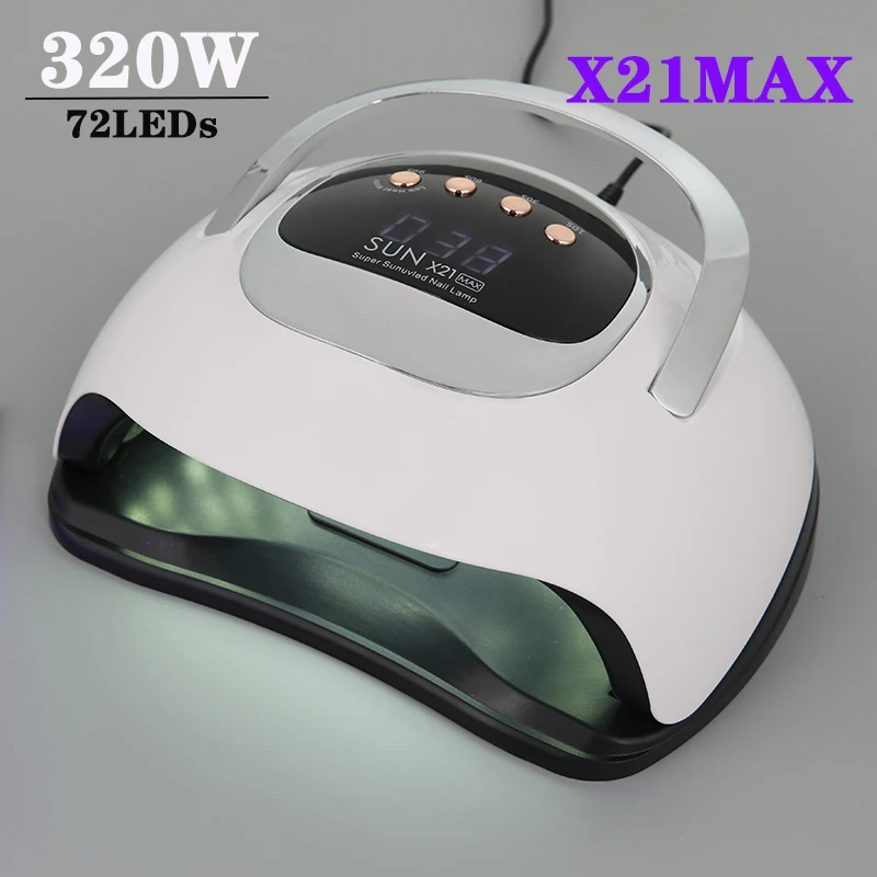 

320W LED Nail Dryer Lamp For Nails 72 UV Lamp Beads Drying All Gel Polish With Smart Sensor Professional Manicure Equipment Tool