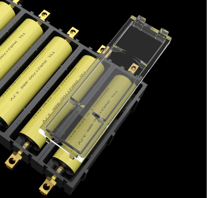 Splicable 21700/18650 battery holder/Battery Case/Solder-Free lithium battery box holder electronic high-current copper pillar