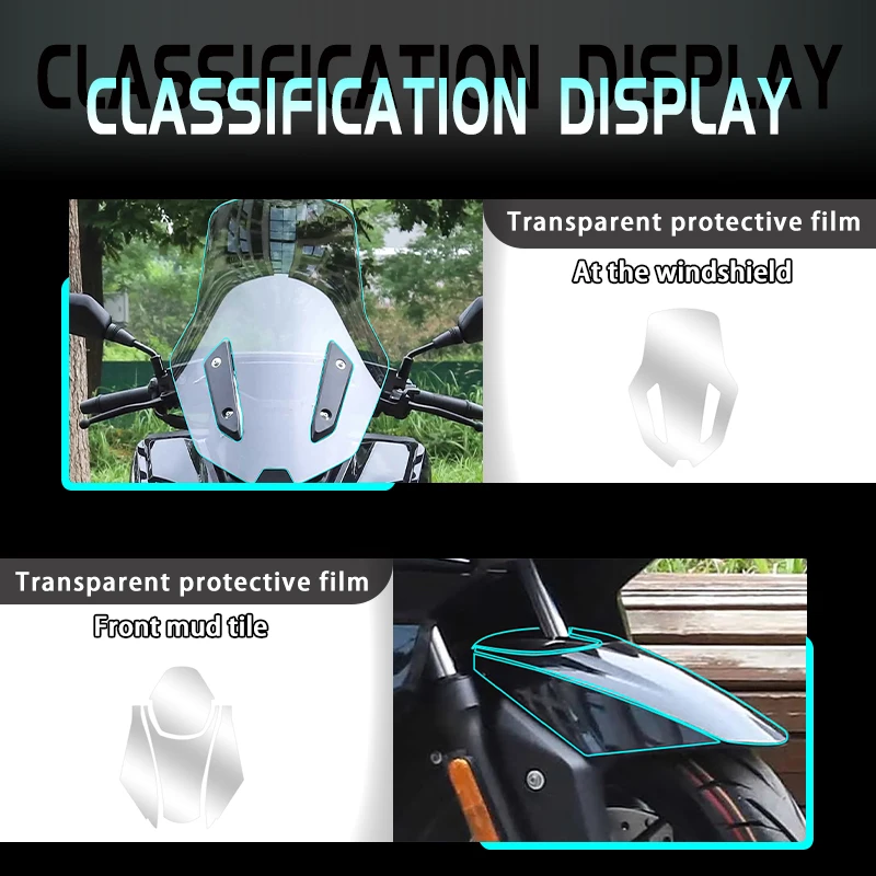 For VOGE SR250GT 2026 Complete Set Of Invisible Car Cover Film Anti Scratch Protection Sticker For The Body Modified Accessories