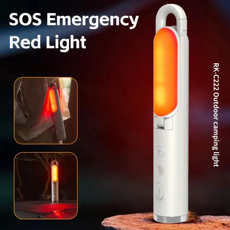 New Design Rechargeable Outdoor Camping Light Hanging Handheld Flashlight Table Lamp Multi Functional  SOS Emergency Light