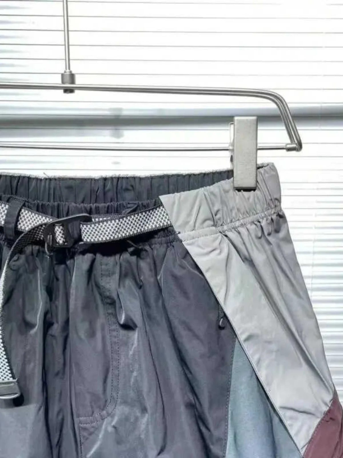 2024年夏 メンズ アメリカン スタイル ワークウェア オルトパンツ スムース クイックドライ カラーブロ スポーツ カジュアル 五分丈パンツ