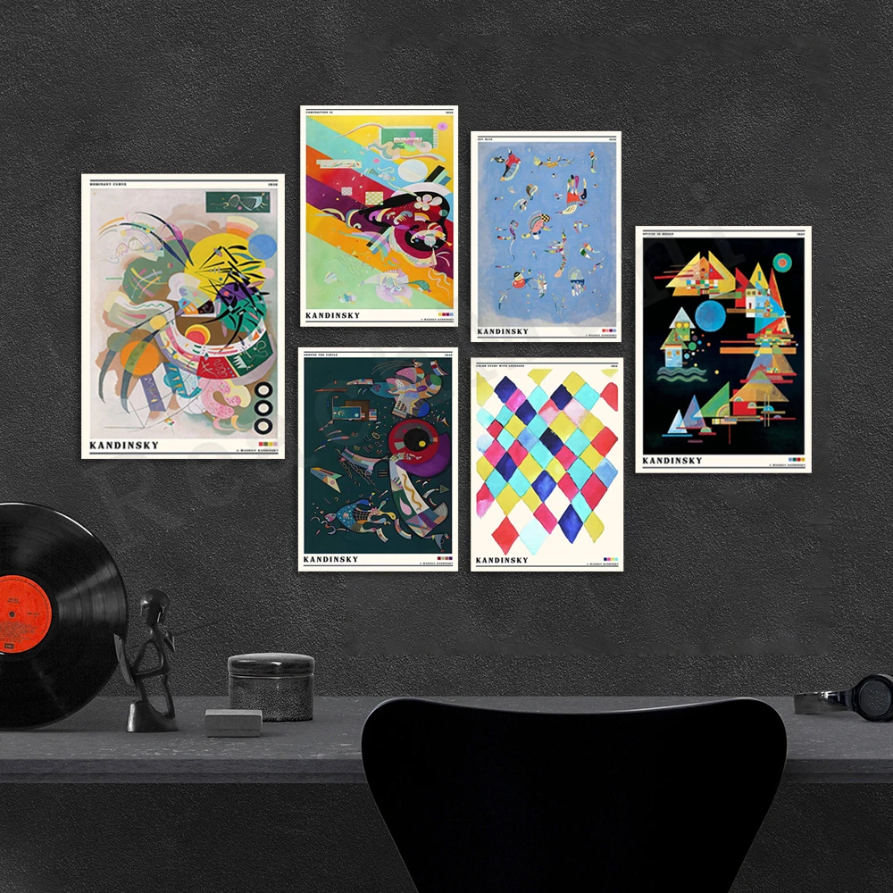 Wassily Kandinsky - Picchi In Arco Poster, Dominant Curve 1936, Wassily Kandinsky Abstract Exhibition Bauhaus Poster Decoration