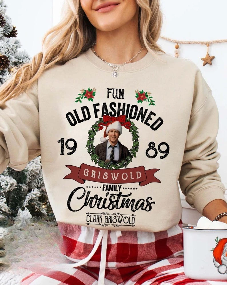 Griswold Family Fun altmodisches Weihnachts-Sweatshirt 90er-Jahre-Filmshirt Clark National Lampoon's Holiday Gift Trend Sportswear