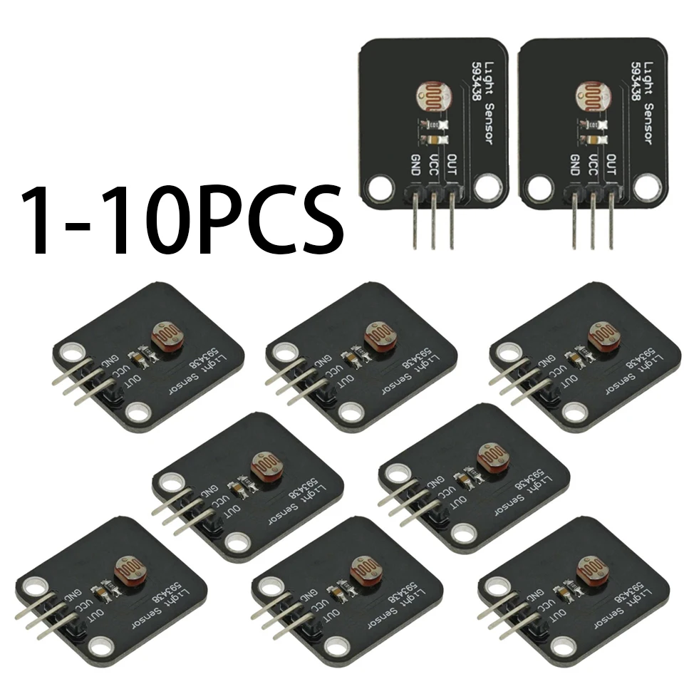 1-10 pces módulo sensor de brilho bloco de construção eletrônico fotoresistor luz sensor de brilho placa de detecção para arduino