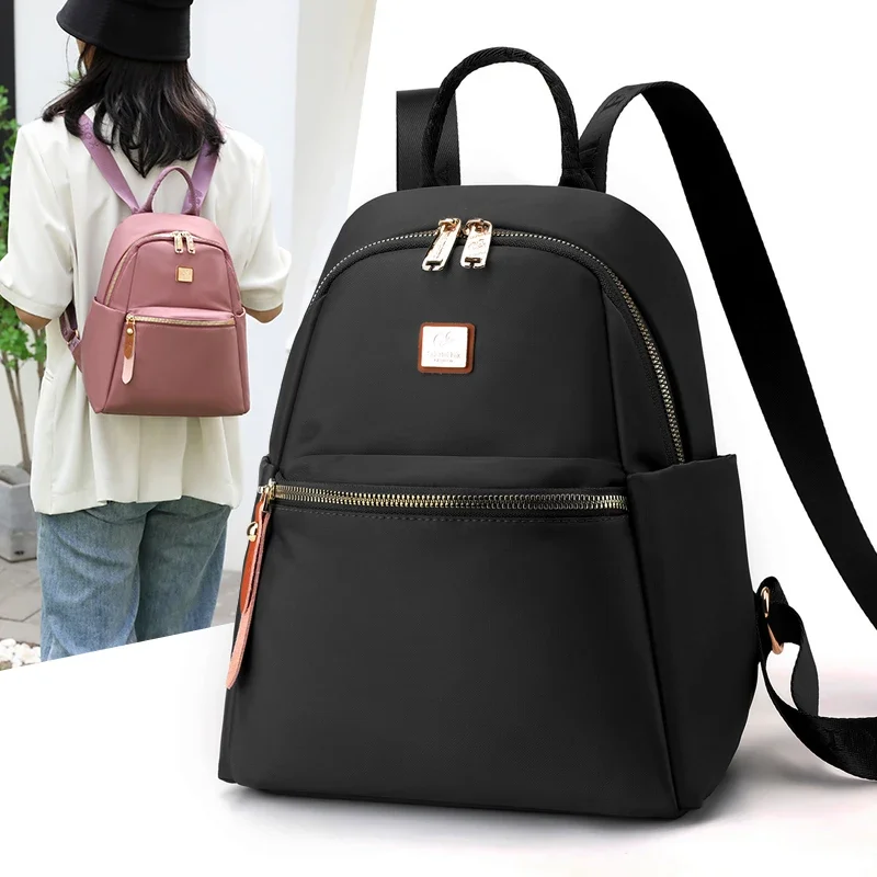 

High Quality Women Backpack Nylon Travel Shoulder Bag Female Knapsack Ladies Daypack Rucksack For Teenagers Girls School Bags