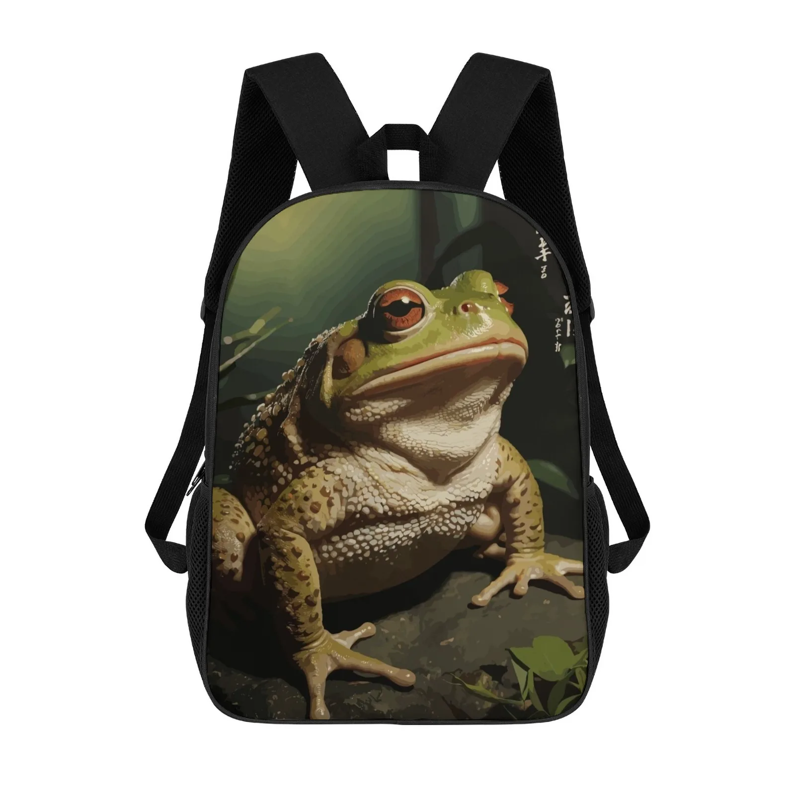 

Японские школьные рюкзаки с принтом лягушки Mochila для подростков, обратно в школу, аниме, 17-дюймовый школьный рюкзак, сумка