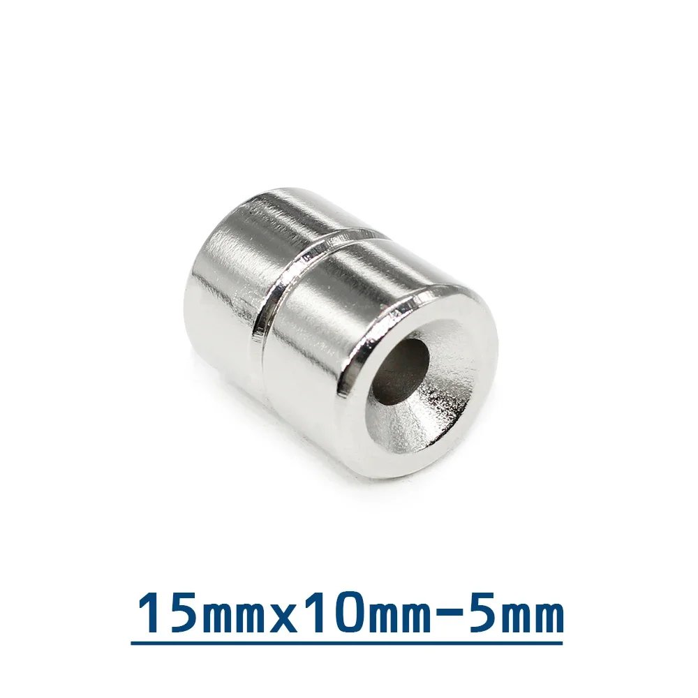 2/5/10/15/20/30PCS 15x10-5 mm Thick Round Countersunk Neodymium Magnet 15x10 mm Hole 5mm Strong Permanent Magnets Disc 15*10-5