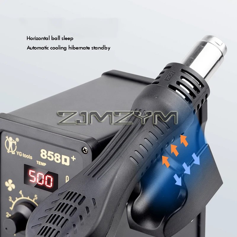 858D Hot Air Gun BGA Soldering Rework Station Blower Hair Dryer Hairdryer Soldering Heat Gun 220V 110V SMD SMT Welding Repair