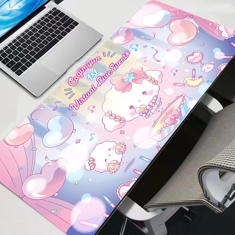 Podkładka pod mysz Cogimyun Duża Kawaii Anime Gamer Akcesoria Gamingowe Podkładka pod klawiaturę Varmilo Mata Gumowa na Biurko Dywanik Podkładka pod Mysz