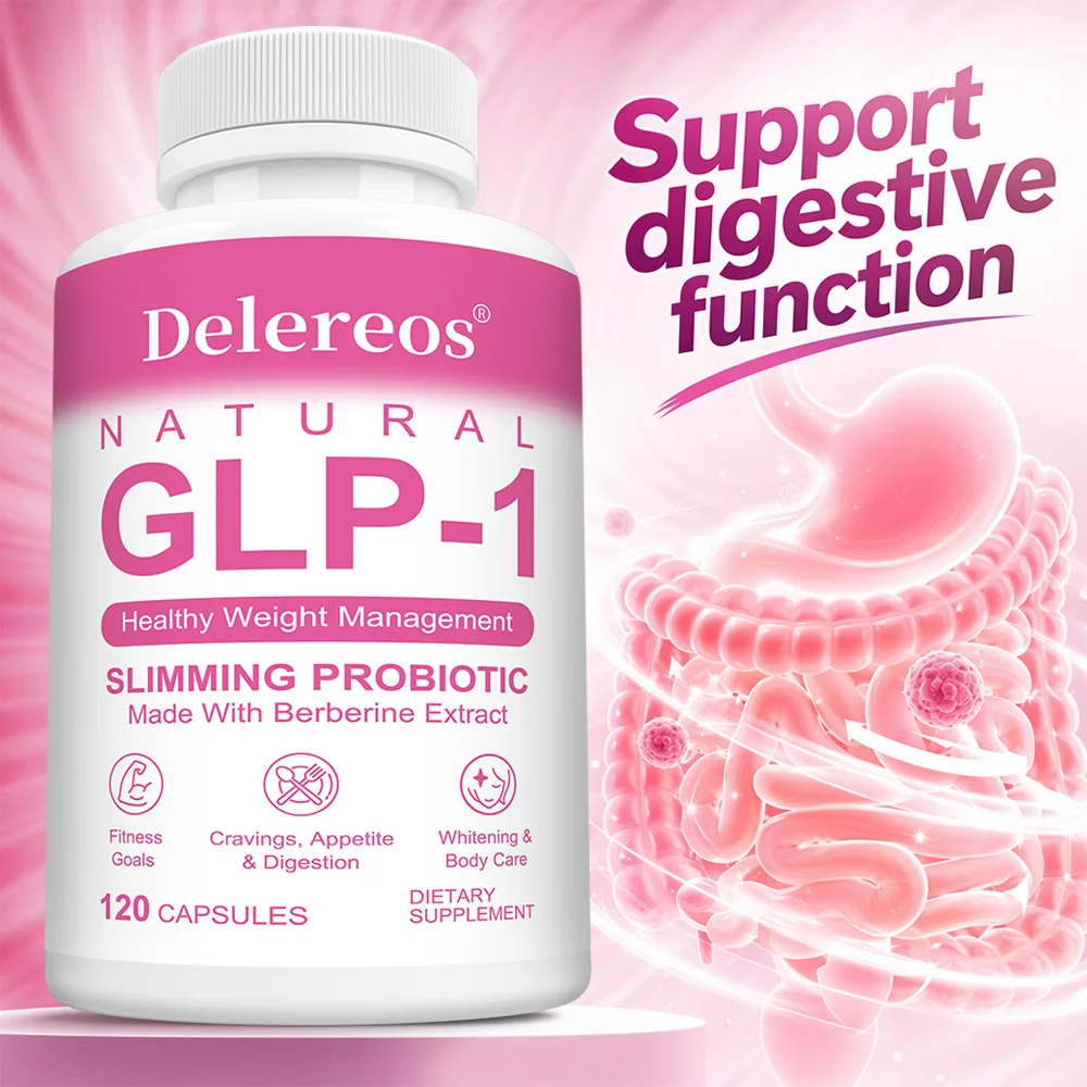 GLP-1 Natural Probiotic Supplement - Cravings, Appetite & Digestion,  Berberine and Probiotics, Beauty & Body Care, Non GMO