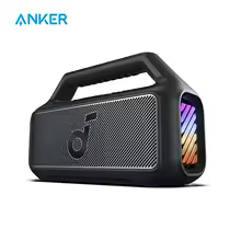 Anker-altavoces Soundcore Boom 2 para exteriores, Subwoofer de 80 W, BassUp 2,0, bateria de 24 horas, IPX7 impermeable y flotante, luz LED