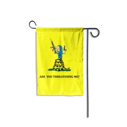 Are you threatening me garden flag  12''X18'' , 30X45cm