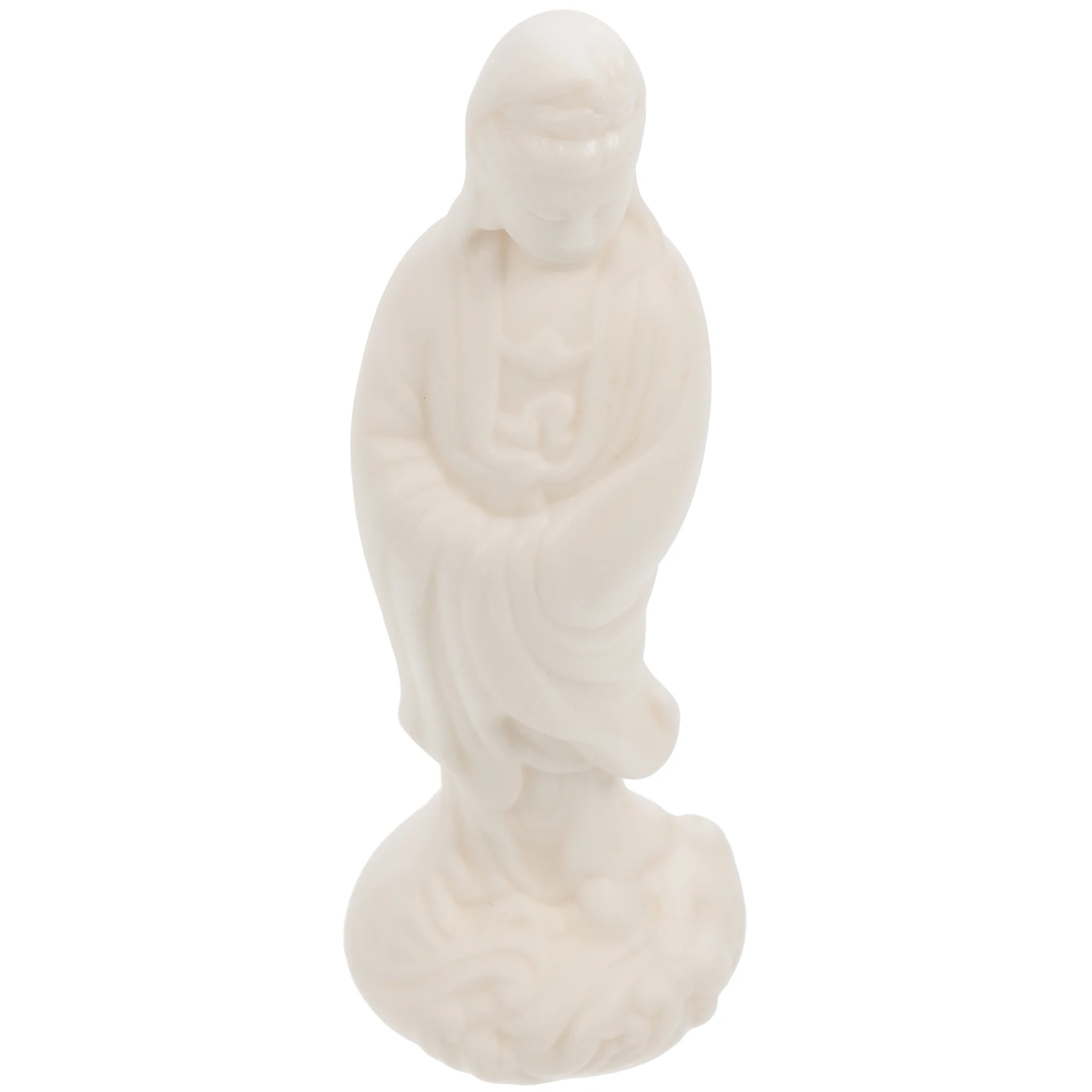 

Ceramic Avalokitesvara Buddha Statue Zen Desktop Ornament Creative Home Decor Housewarming Gift Vintage Style Religious