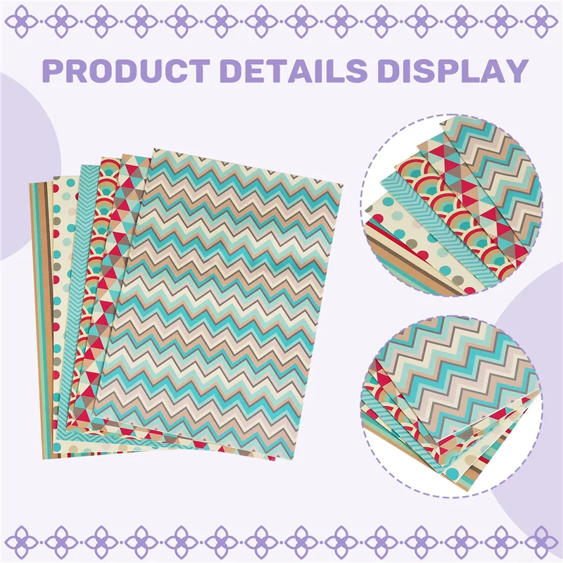 

Upgraded Wrapping Paper Sheets,For Christmas Birthday Party Wrapping Paper Set 6 Pcs Gift Wrap Papers,Present Gift Wrapping Pape