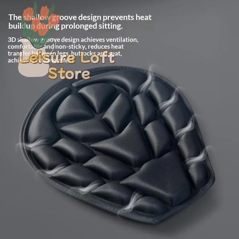 Motorcycle Comfortable Seat Cushion Shock Absorption Non-slip Universal Modification Part for Scooter Dirt Bike Riders