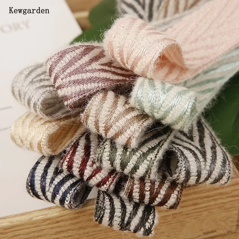 Kewgarden Stripe Woolen Ribbon 10 25 38 mm 1