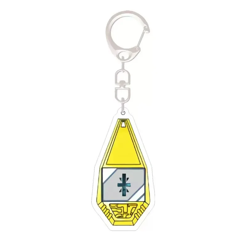 Llaveros de Anime Digimon, aventura, Plan sagrado, periferia de animé, medalla de amor, insignia evolucionaria, llavero acrílico, juguete colgante, regalo