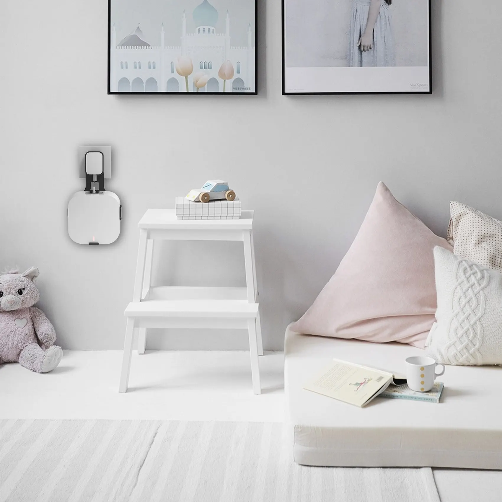 

AA60-Настенное крепление для Eero Pro 6, держатель для Wi-Fi-маршрутизатора, подставка для розетки, экономия места без грязных проводов для Amazon Eero Pro 6