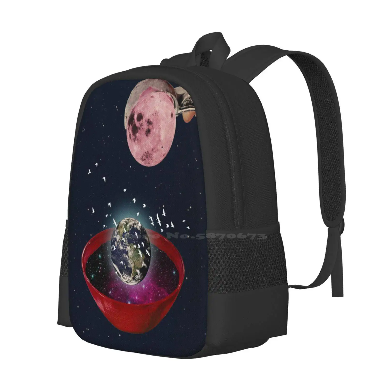 Color Chaos Collection -- The Creation Of The Universe Hot Sale Schoolbag Backpack Fashion Bags Vintage Art Retro Art Color Art