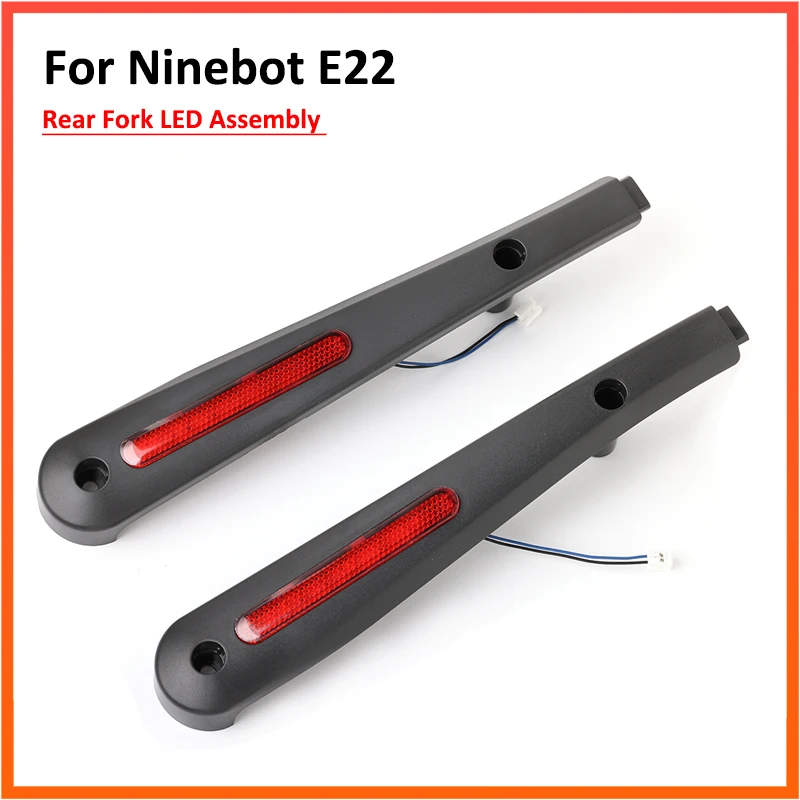 Original Rear Fork LED Light For Ninebot E22 Electric Scooter Rear Wheel Taillight Side Edge Strip Taillight