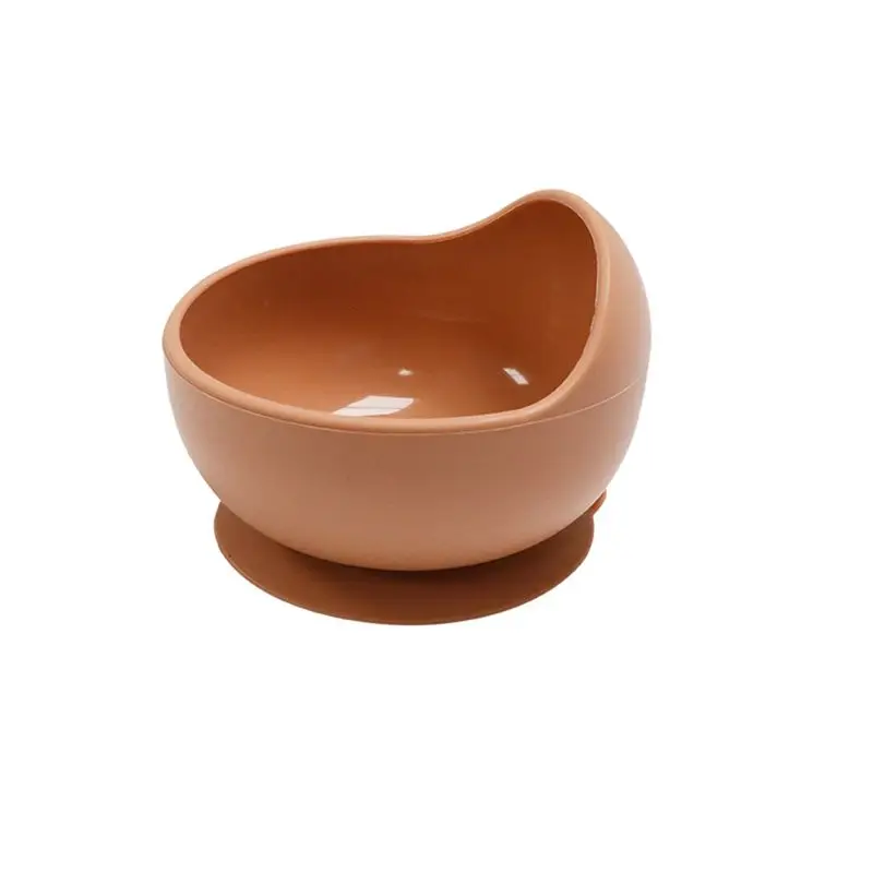 

YSUN-1 PCS Silicone Baby Feeding Bowl Waterproof Baby Learning Suction Bowl Supplementary Food Bowl Orange