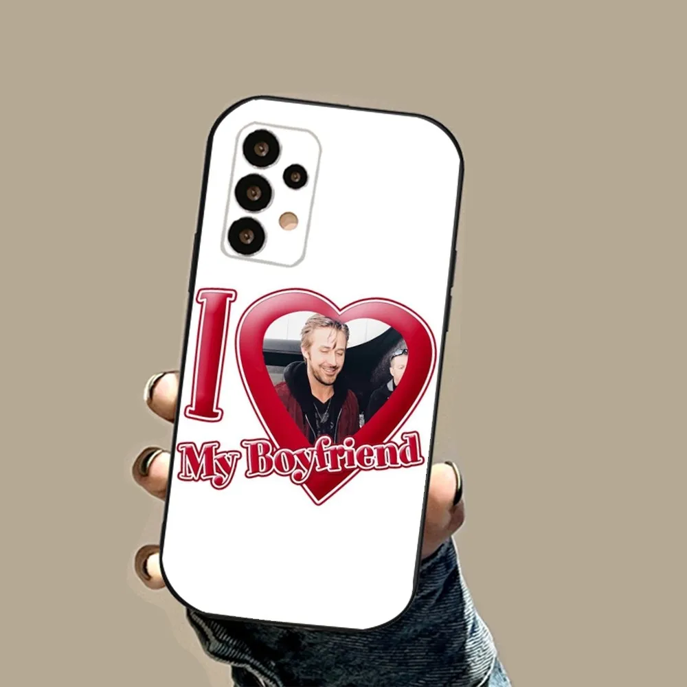 Ryan Gosling Phone Case For Samsung S24,23,23,22,30,21,10,9,Note20 Ultra,Lite,Ultra,5G,Plus,FE,Black Soft Case