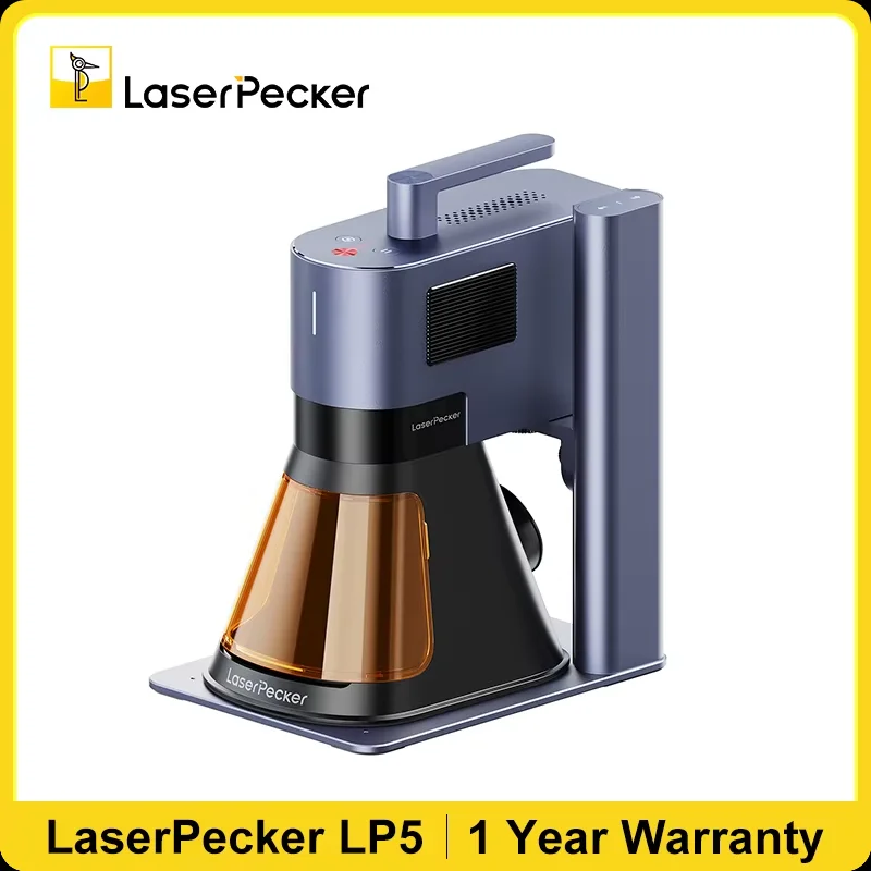 Laserpecker LP5 Portable Engraving Machine 20W Fiber Diode Blue Laser 8K with WIFI USB Connection for Metal Plastic Cutting Wood