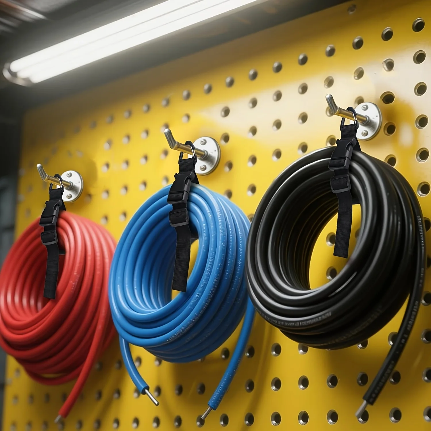 4pcs 45cm Extension Cord Holder Organizer with Triangle Clips For Home Workshop RV Garage Organization Cable Hose Rope Storage