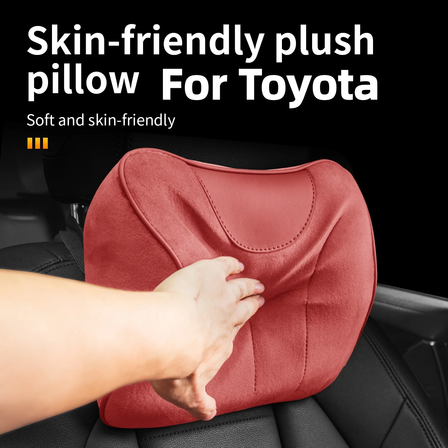 

Travel Sleep Plush Car Headrest Comfortable Support for Road Trips For Toyota Corolla Camry Highlander Prado Yaris RAV4 Hilux