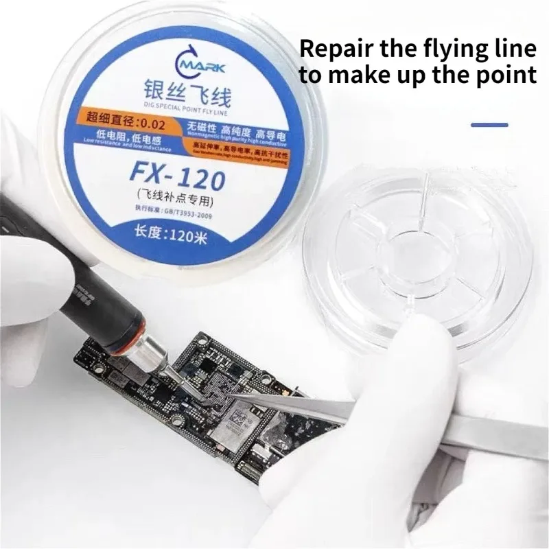 

New CPU Dedicated Silver Flying Line Suitable For Mobile Phone CPU Drop Point Flying Line Welding Repair Tool