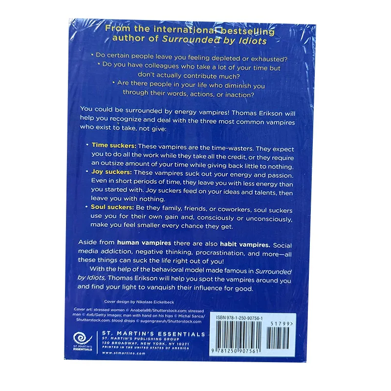 Imagem -02 - Cercado por Energia Vampiros Livro em Inglês Thomas Erikson Autor Best-seller de Cercado por Idiotas Novo