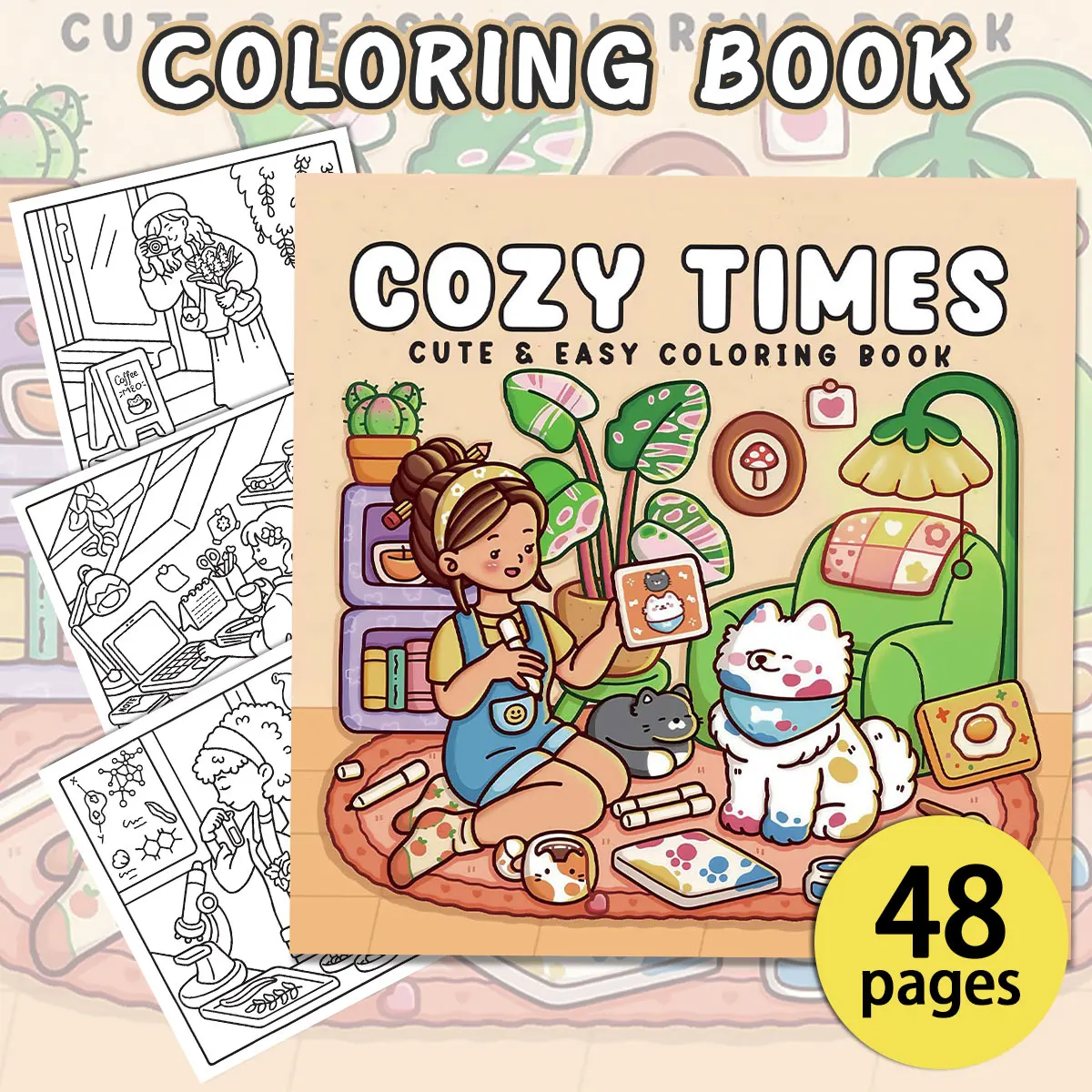 Hidden Garden Coloring Books, Magical Scenes, Easy Coloring, For Home Parent - Child DIY, Relax, Unwind, Boost Creativity