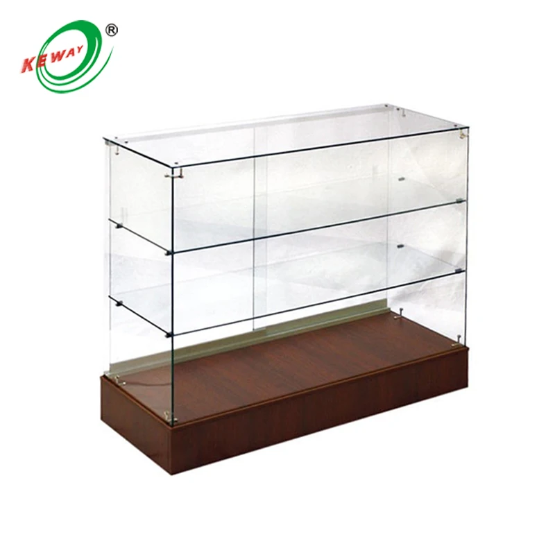 (customized)Shopping Mall high quality glass Jewelry Display Cabinet Perfume Vitrine Fullglass Display Showcase