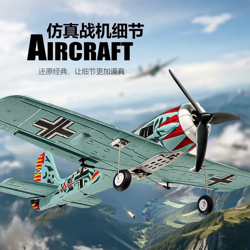 

Qf013 Four-Channel Fw190 Fighter Aircraft Brushless Motor 2.4g Remote Control Fixed-Wing Aviation Model Foam Airplane Toy