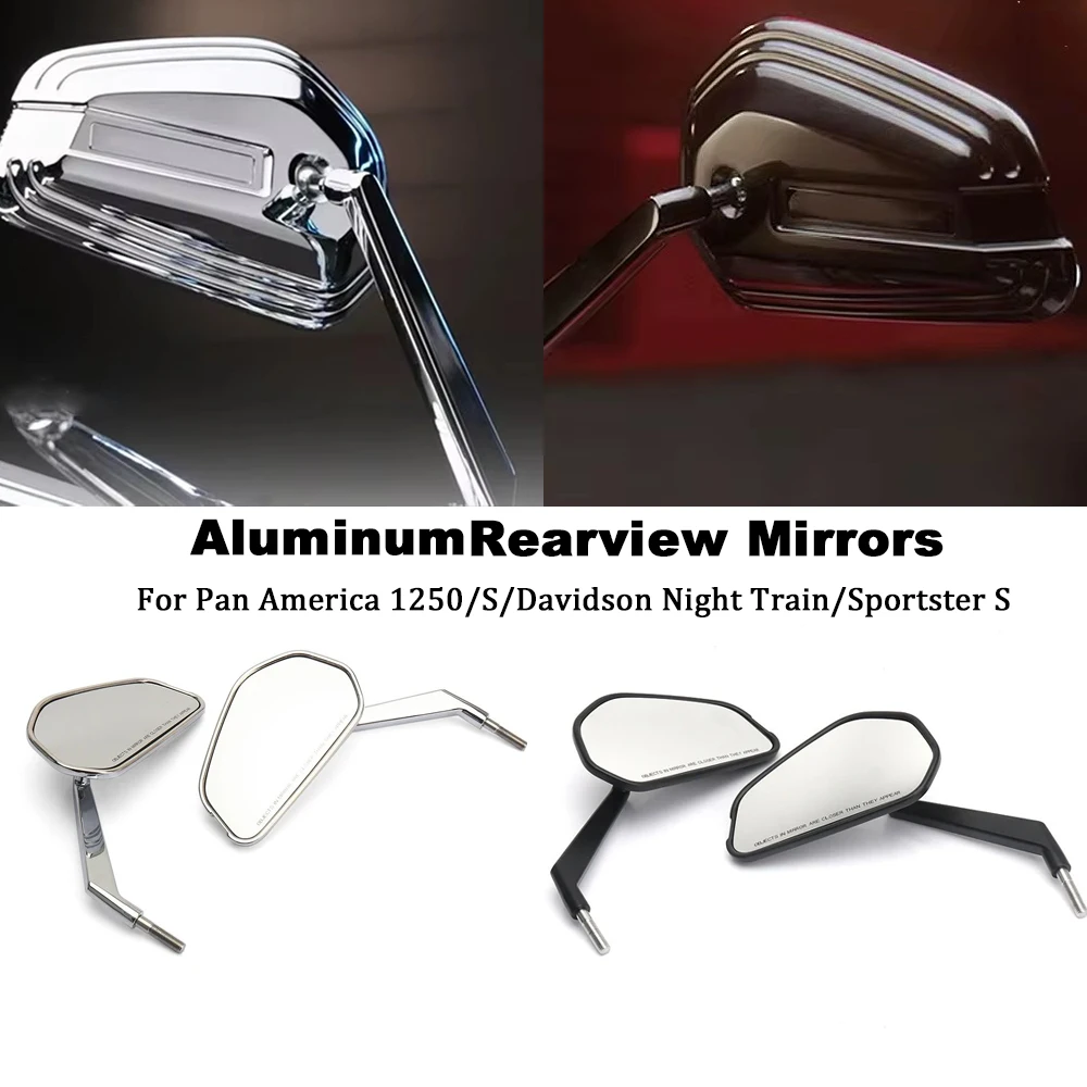 

Motorcycle Accessories Adjustable 360°Rearview Mirrors Side Mirror For Pan America 1250 1250 S Davidson Night Train Sportster S