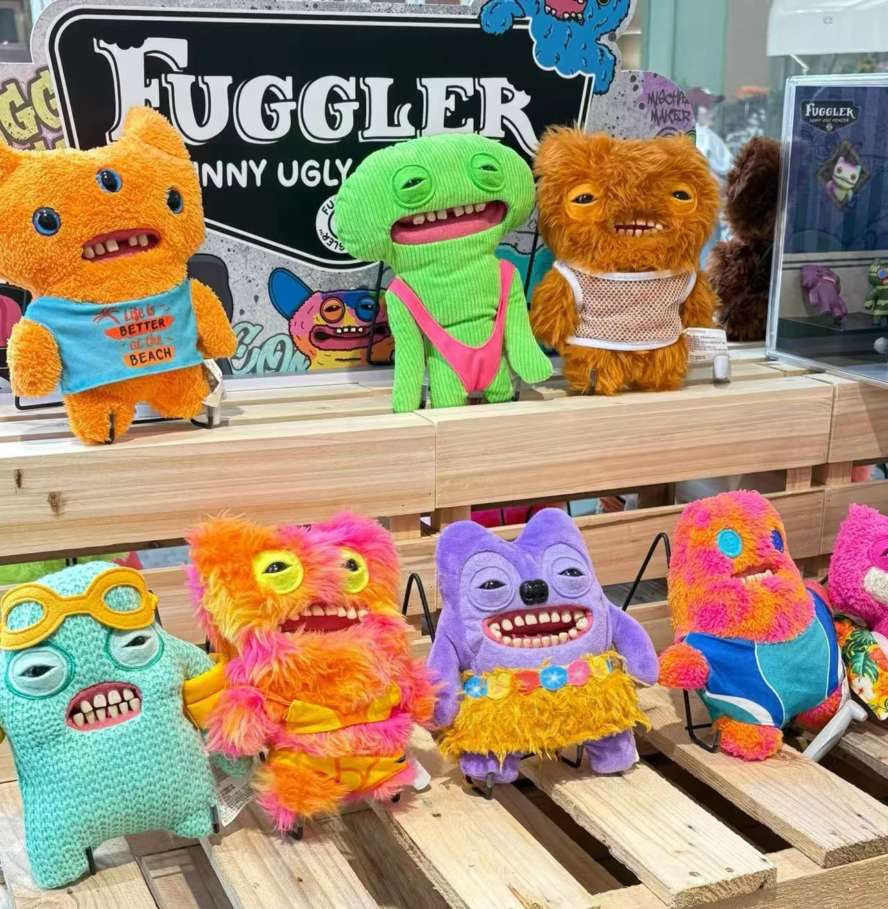 100% ファッガラー醜いモンスター ソフトぬいぐるみ 9インチのお尻が面白いペットフィギュア 歯のモンスター人形 ぬいぐるみ 子供向けクリスマスプレゼント