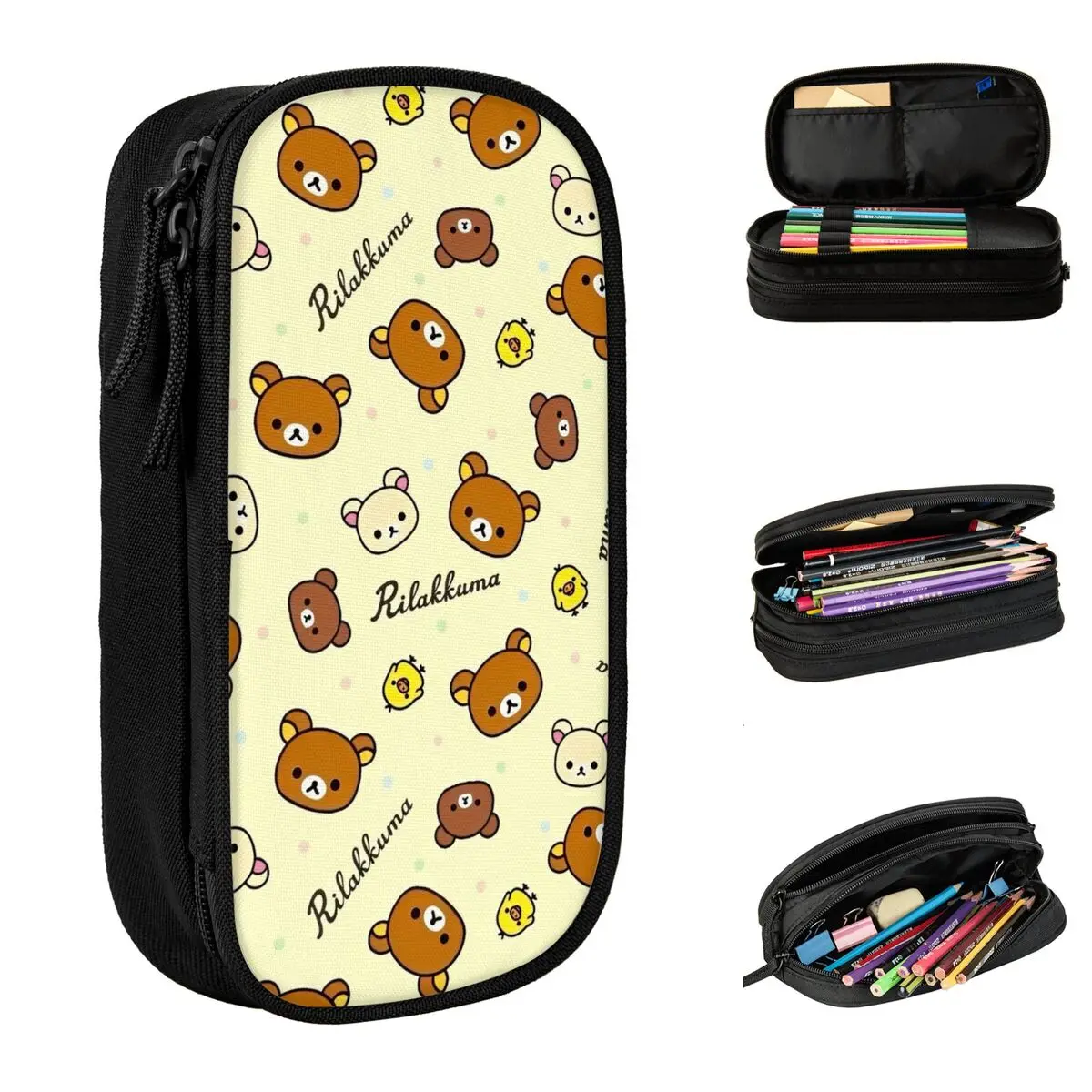 

Rilakkuma милый медведь аксессуары коробка для ручек большой емкости для школьного пенала подарок-сюрприз