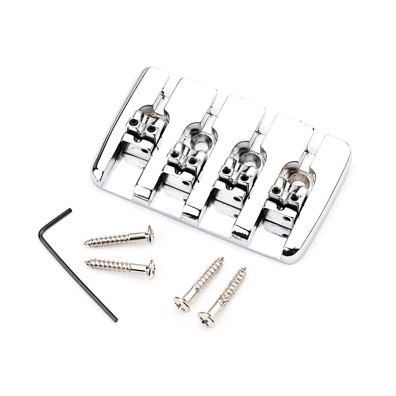 

4 String Fixed Bass Bridge A Top Load Tailpiece with Screws & Wrench