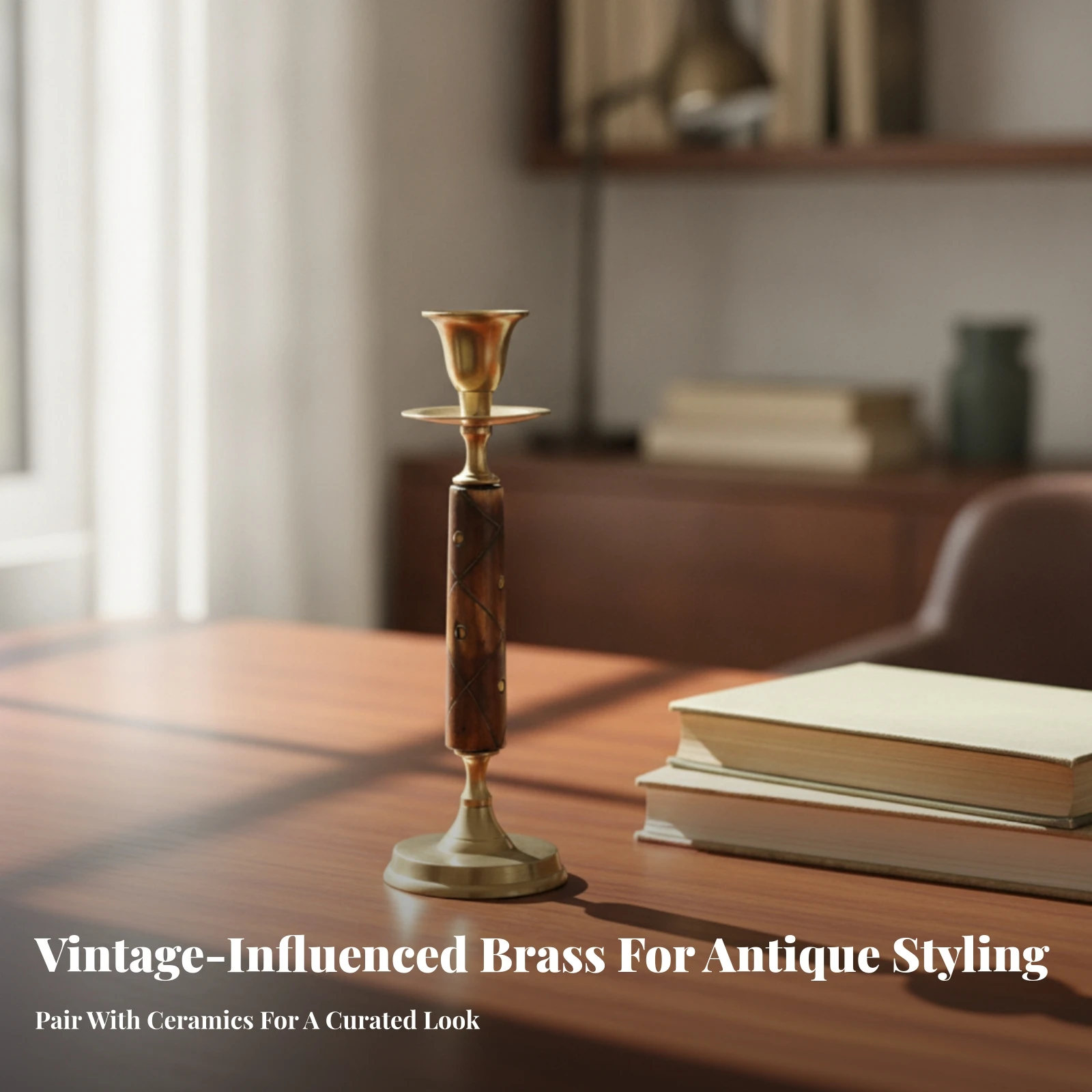 chandelier-en-laiton-de-style-vintage-avec-plateau-anti-gouttelettes-porte-bougie-conique-porte-bougie-elance-avec-plateau-de-recuperation-des-gouttes