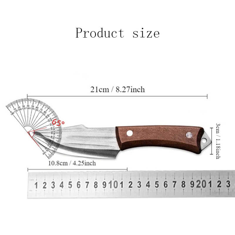 Kitchen Knife Hand Held Meat Knife Boning Knife Fruit Knife Household Sharp High Hardness Stainless Steel Bone Removal Knife