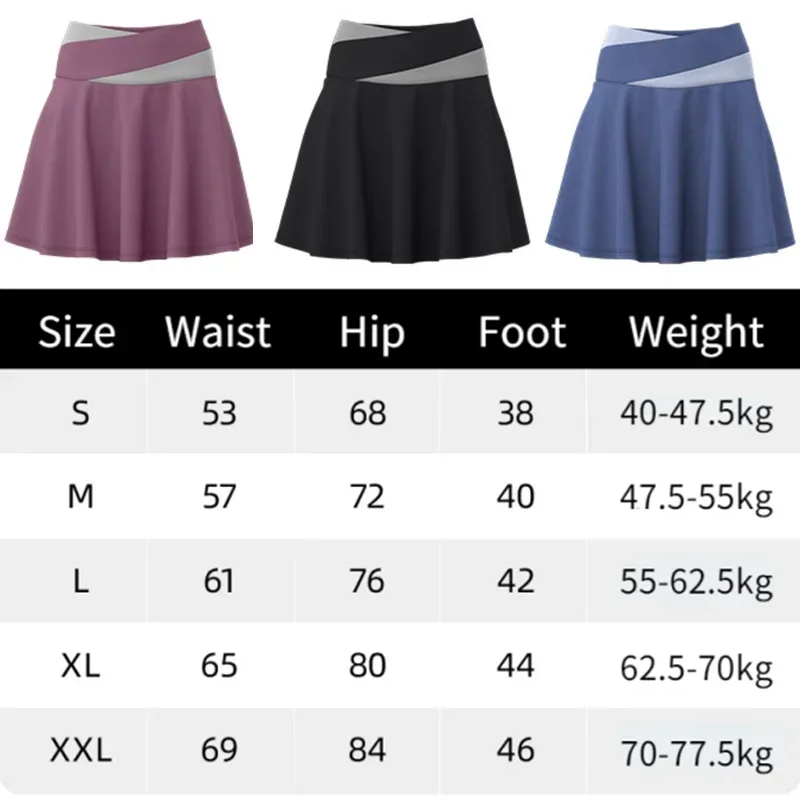 Summer Sports skirt Women quick dry shorts elastic running high waist fitness short skirts tennis run Gym yoga skirt with shorts