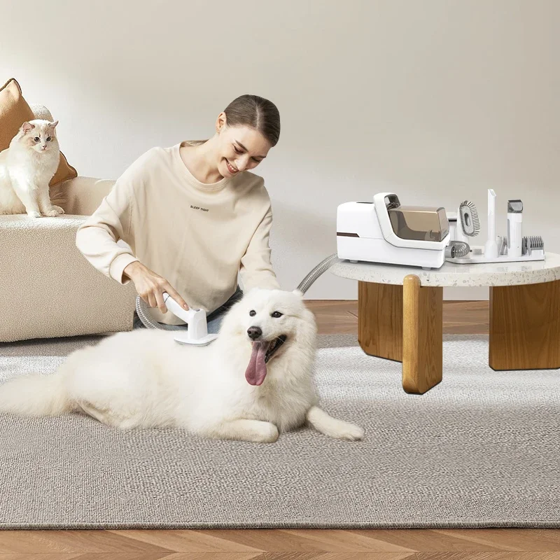 

Hair Clipper Tools Electrical Professional Cleaning Set Brush Vacuum Cleaner Pet Grooming Kit