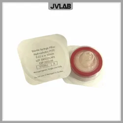 무균 주사기 필터 PTFE 직경 33mm 0.22um 0.45um 루어 잠금 미세 다공성 바늘 여과 필터 내산성 및 알칼리 50 개