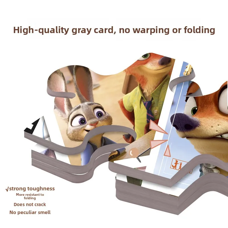 Gubu Disney Zootopia 2 Serie di puzzle progressivo - Set di apprendimento Judy Nick da 100/200/500 pezzi per bambini 6+, regalo perfetto