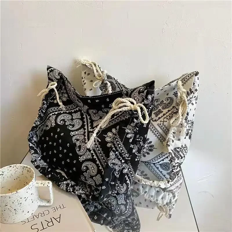 Shoulder Bags For Women Cross-Body Ethnic Pattern Big Capacity Square 2021 Autumn Russian Style New Design Messenger Bags