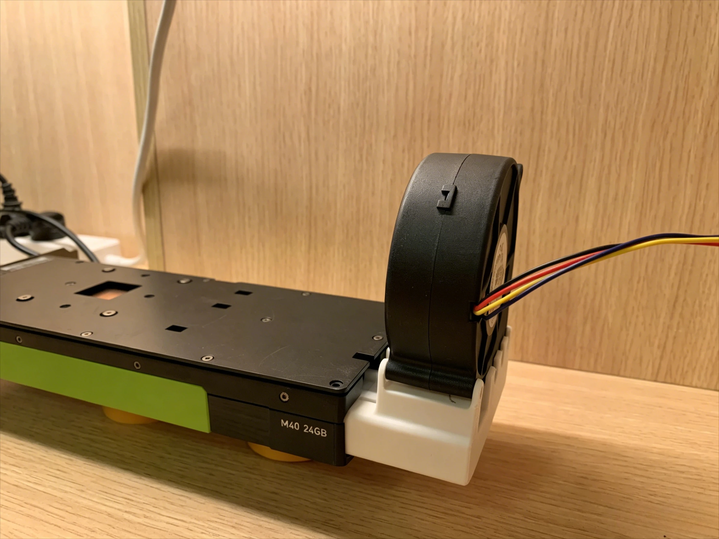 New 9cm L-shaped Turbo Cooling Fan, Modified for NVIDIA for Tesla P40 P100 M40 GPU BFB1012VH - view 2