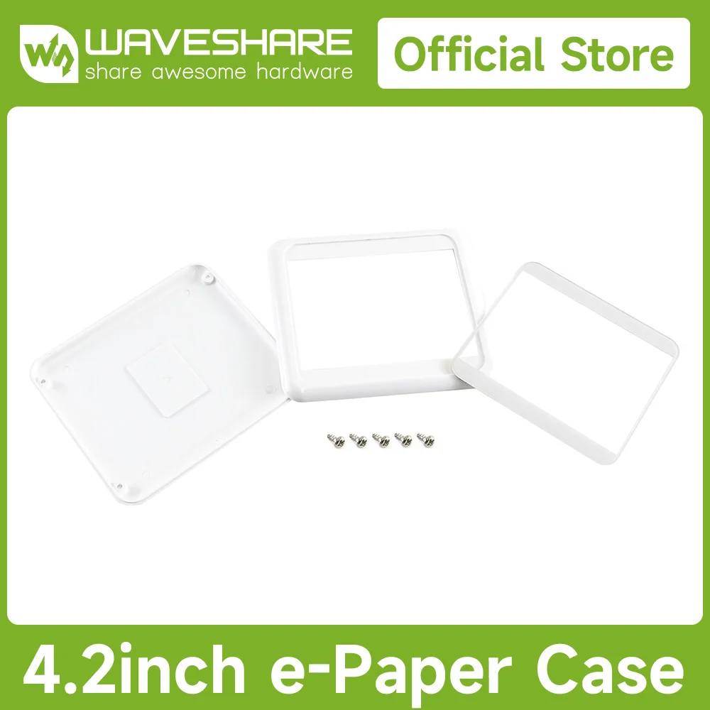 

Waveshare 4.2inch e-Paper Protection Case for 4.2inch e-Paper Raw Panel High-quality ABS plastic material