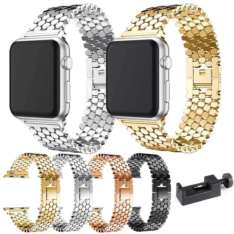 Edelstahl band für Apple Watch Ultra 2 Band 45mm 42mm 40mm 41mm 44mm Metall armband für iwatch Serie 9 8 7 6 se 5 4 Armband – Detail 12