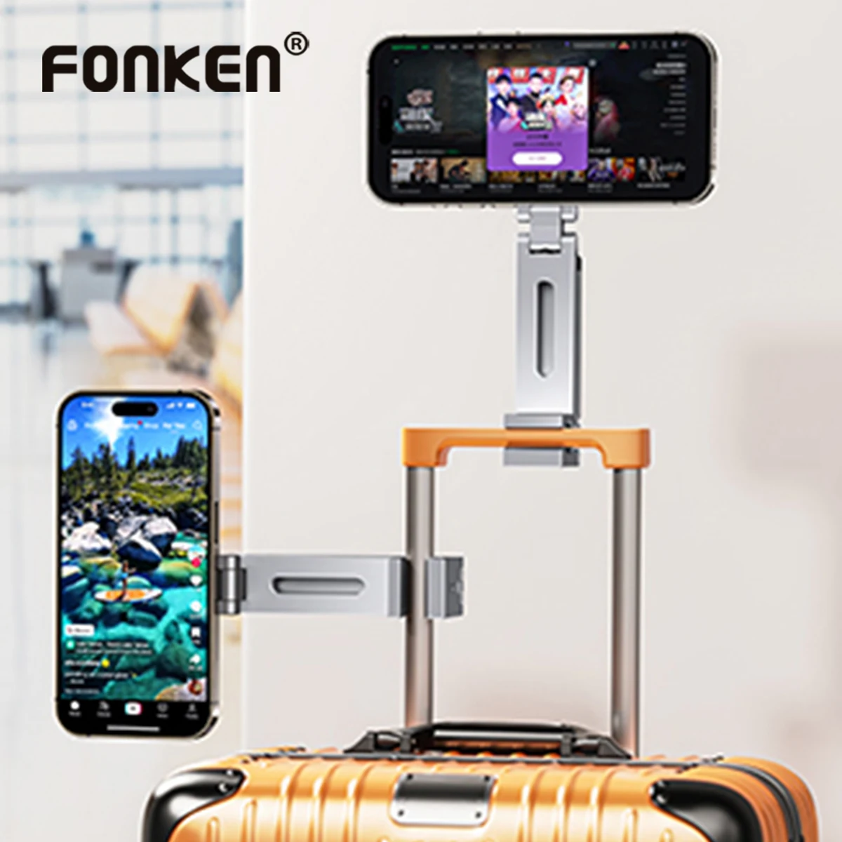 Foldable Magnetic Phone Tripod Holder 360 Rotating Portable Stand For iPhone Magsafe Travel Video Shooting Desk Plane /Train