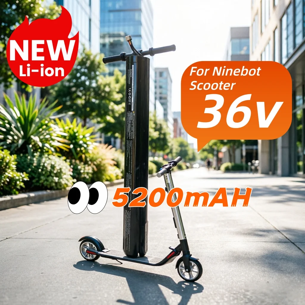 

Rechargeable 36V 5200mAh Battery Pack Compatible with Ninebot ES Series Smart Electric Scooter ES1 ES2 ES3 ES4